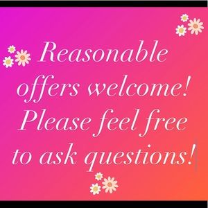 Reasonable offers welcome 😊